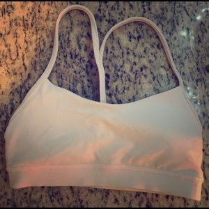 Lululemon white sports bra